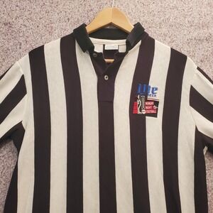 Monday Night Football 20th Season Vintage Referee Shirt Size XL Miller Lite Beer